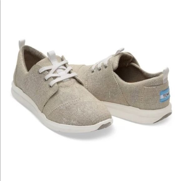 Toms Shoes - Tom's Del Rey Natural Metallic Jute 6.5